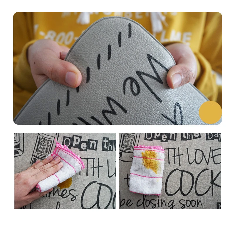 Простой мягкий кухонный коврик из ПВХ домашние ковры для гостиной спальни