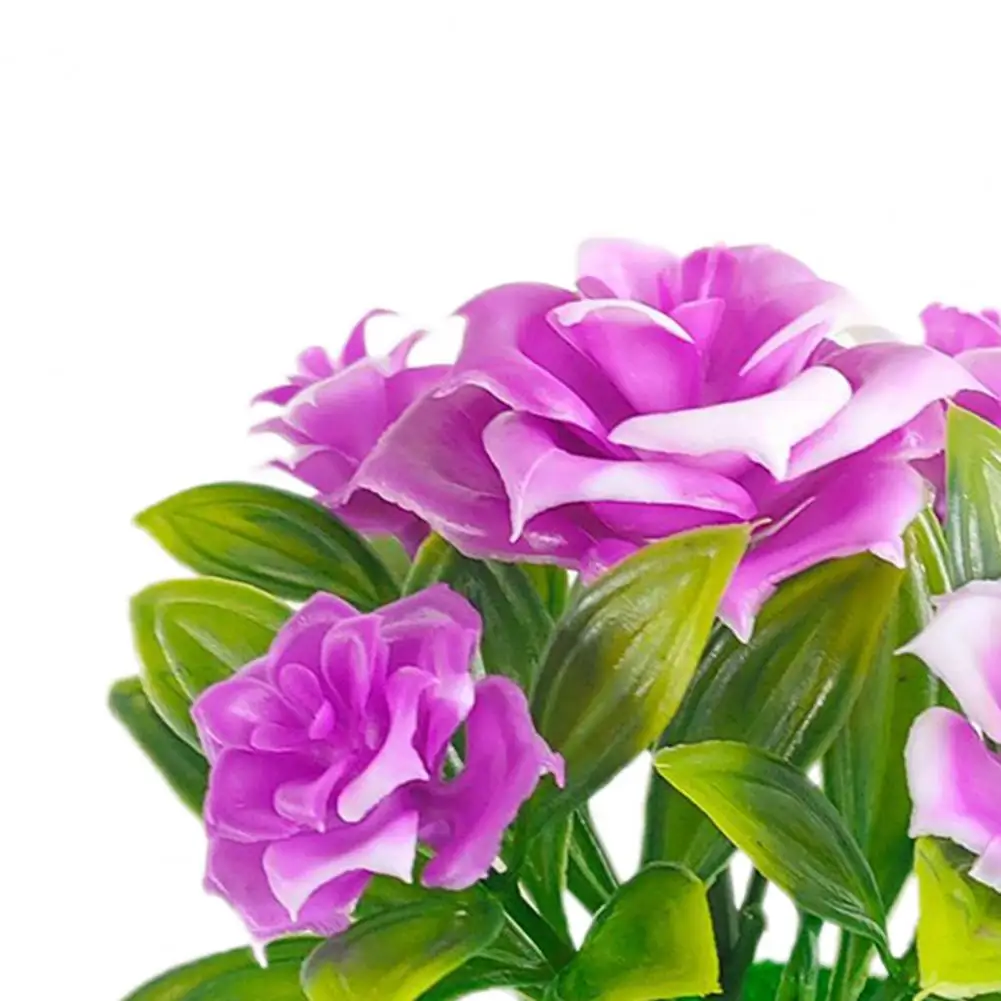 Искусственный цветок Роза в горшке бонсай для офиса сада настольное украшение