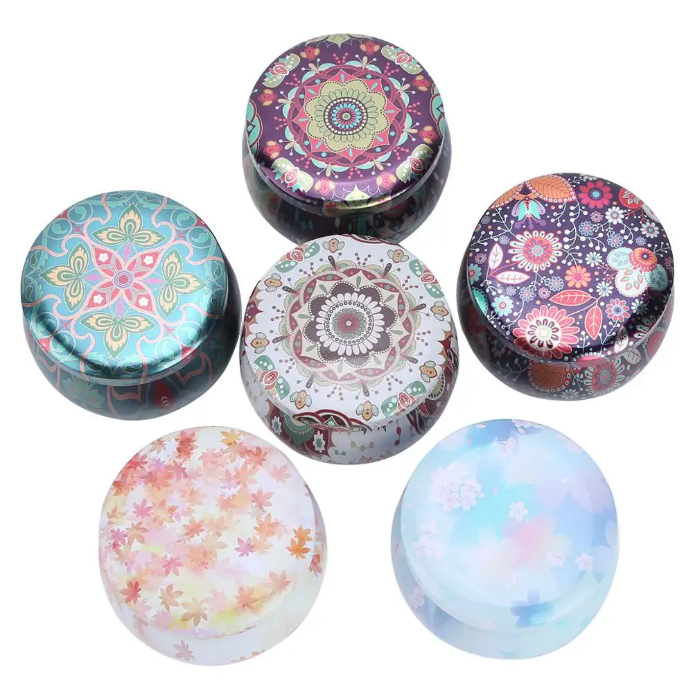 Набор из 6 банок для свечей и воска винтажный Европейский Мини чехол хранения