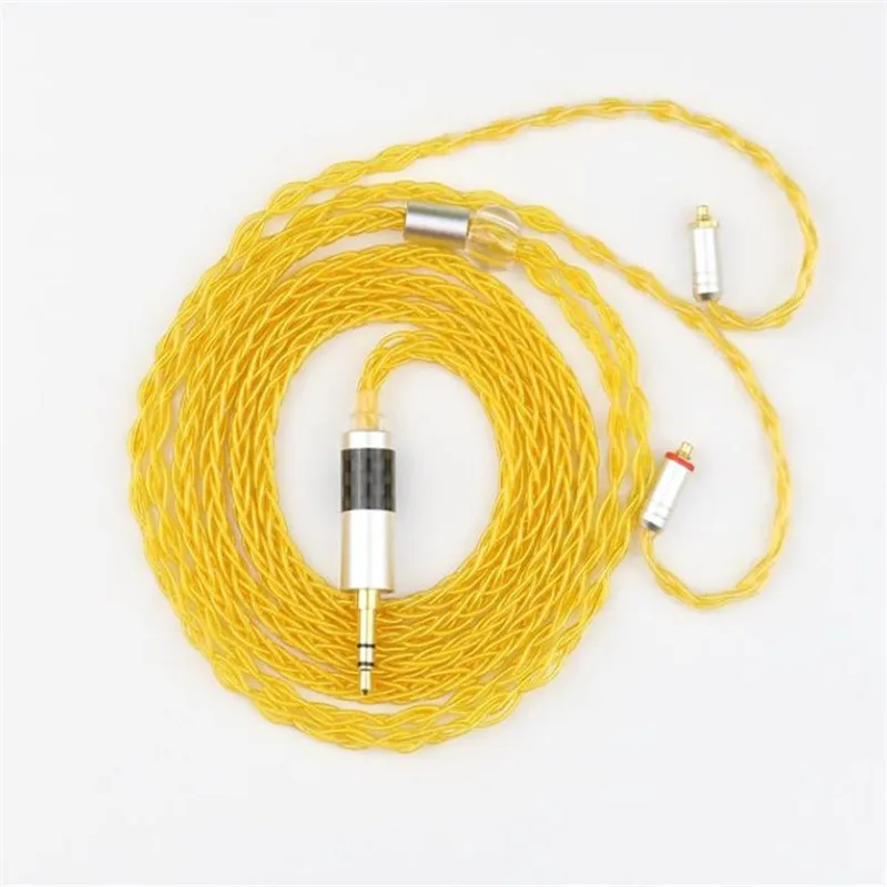 

Diy обновленный кабель для наушников 6n одиночный Кристальный медный посеребренный провод mmcx se535 im50 A2DC 0,78 мм IE80 QDC