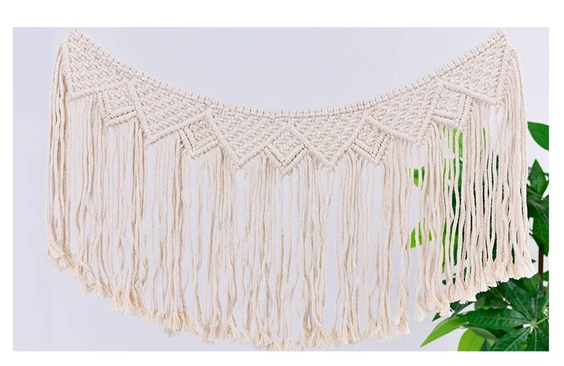 Новый макраме настенный тканый богемный веревка гобелен в стиле бохо домашний