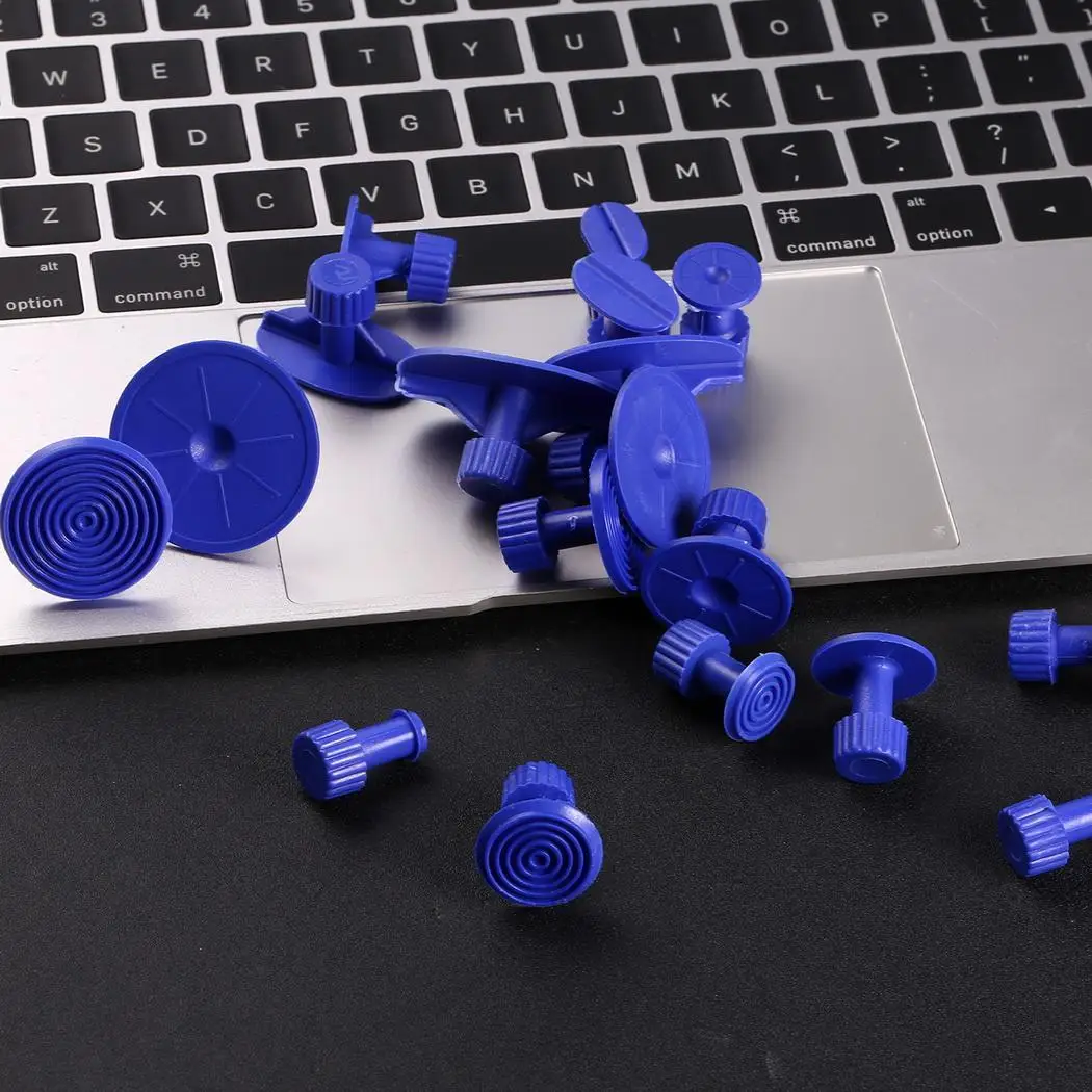 18Pcs/kit Car Body Slide Hammer Puller Tabs Paintless Dent Repair Tool Blue Rose Red Kit |