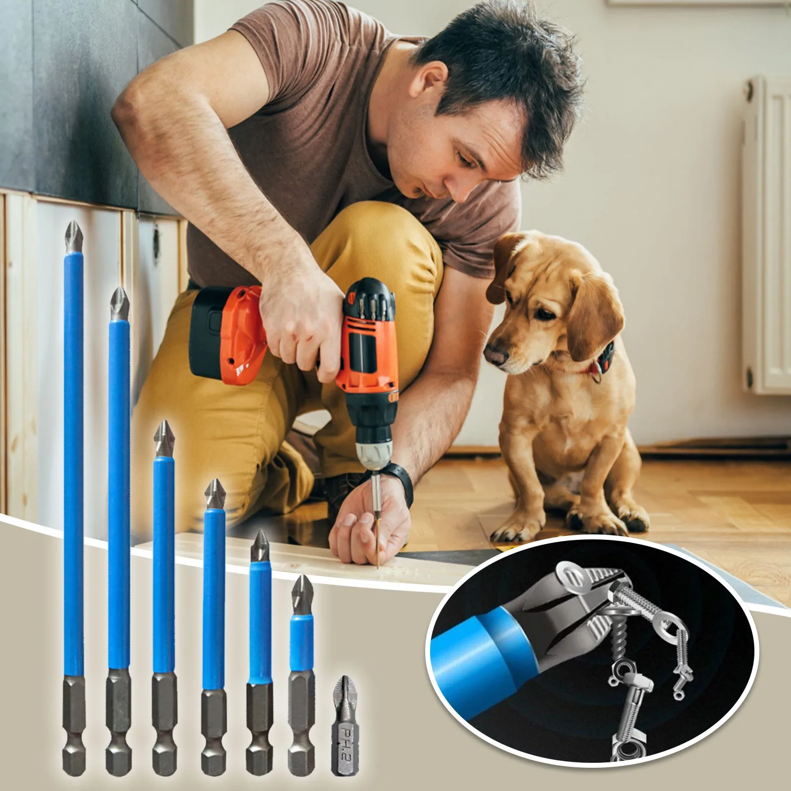 7 шт. магнитное шестигранное крестообразное наконечник для дрели наконечники