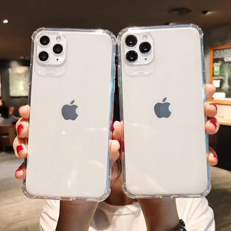 

Противоударный прозрачный чехол-бампер для iPhone 11 pro Max XR XS Max 6s 7 8 Plus SE 12