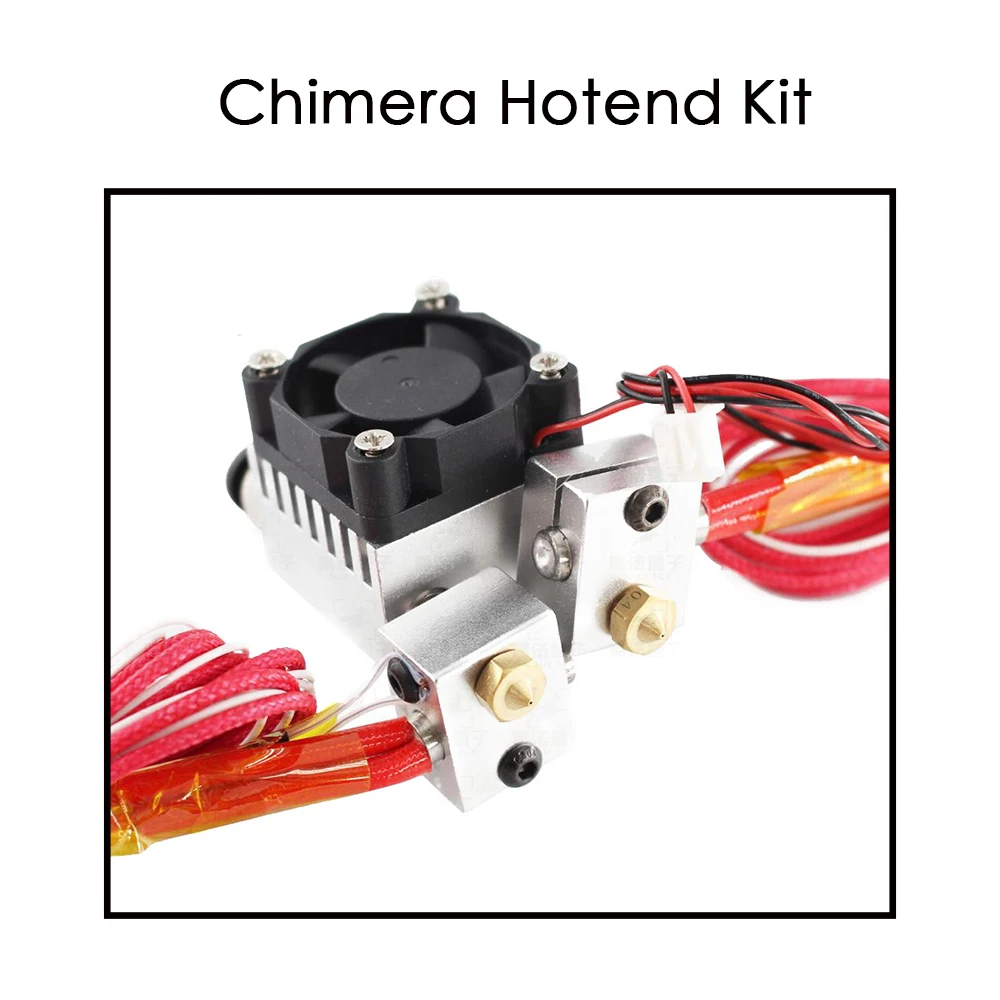 3D Chimera Hotend набор двухцветный 2 в OUT экструдер мульти все металлические V6 двойной 0 4