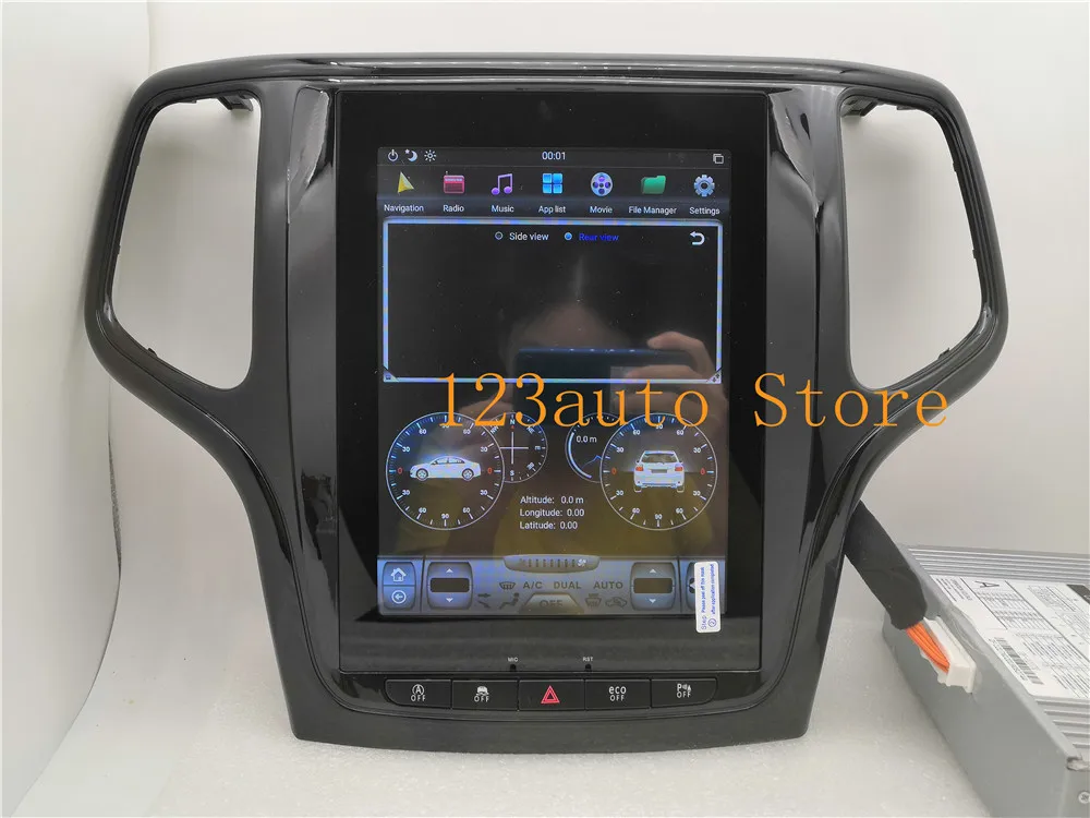 10,4 ''Tesla стиль Android 8,1 автомобильный dvd-плеер gps навигация для JEEP Grand Cherokee 2012- стерео радио CARPLAY ips PX6 HDMI