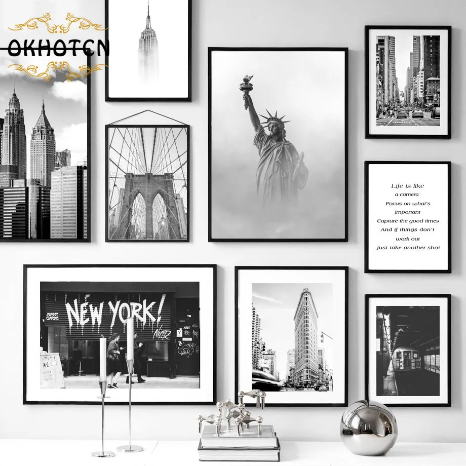 Скандинавские плакаты и принты Настенная картина на холсте известный пейзаж