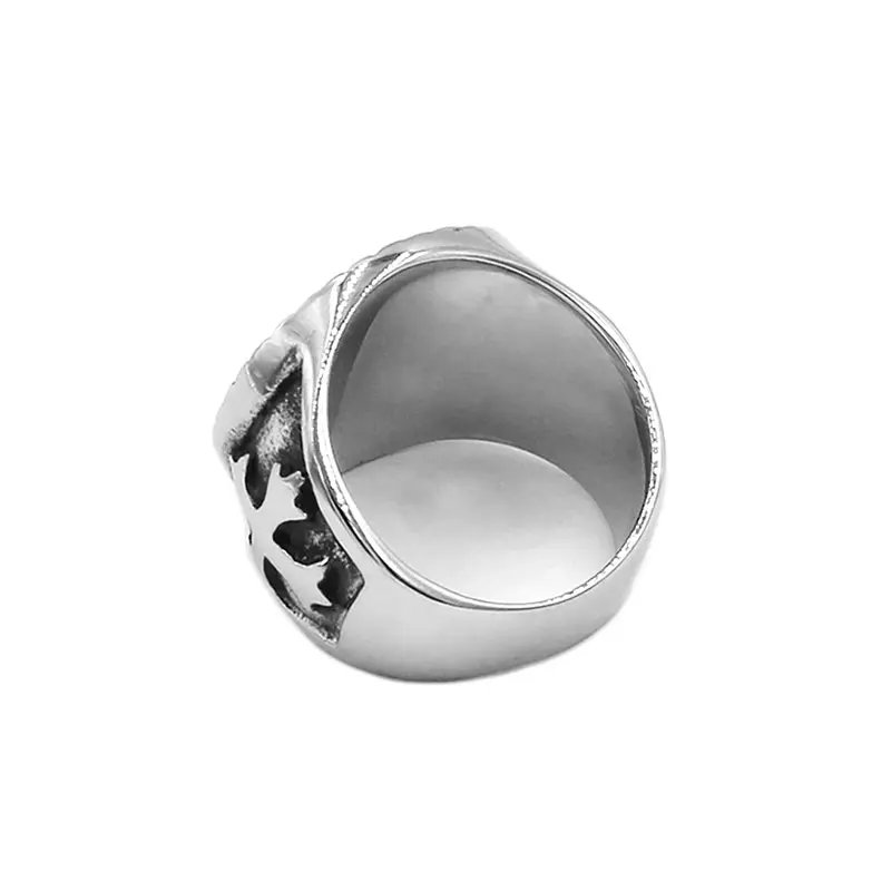 Classic Saint Joseph Ring Stainless Steel Jewelry Fashion Punk Cross Biker Mens Boy Wholesale SWR0975 | Украшения и аксессуары