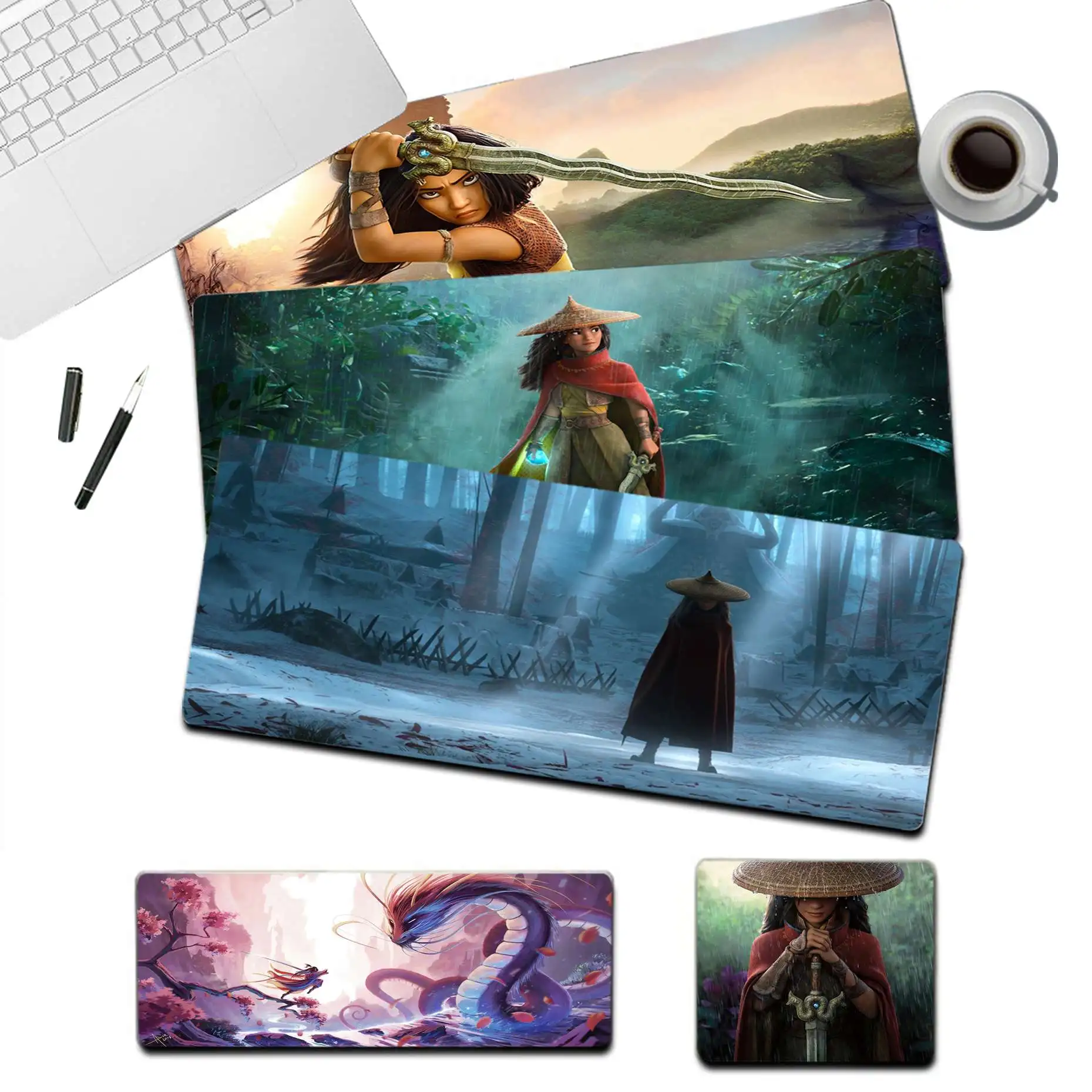 

Disney Raya and The Last Dragon Vintage Office Mice Gamer Soft Mouse Pad Size for CSGO Game Player Desktop PC Computer Laptop