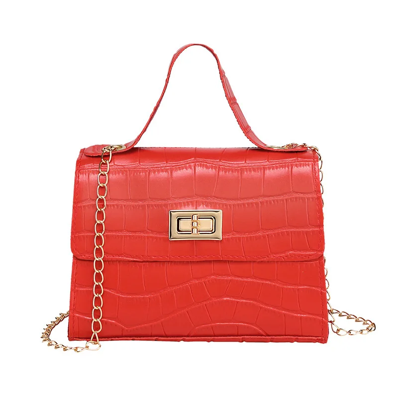 

2020 Women Mini Small Square Pack Shoulder Bag Crocodile Fashion Designer Messenger Crossbody Bag Clutch Wallet Handbags Sac