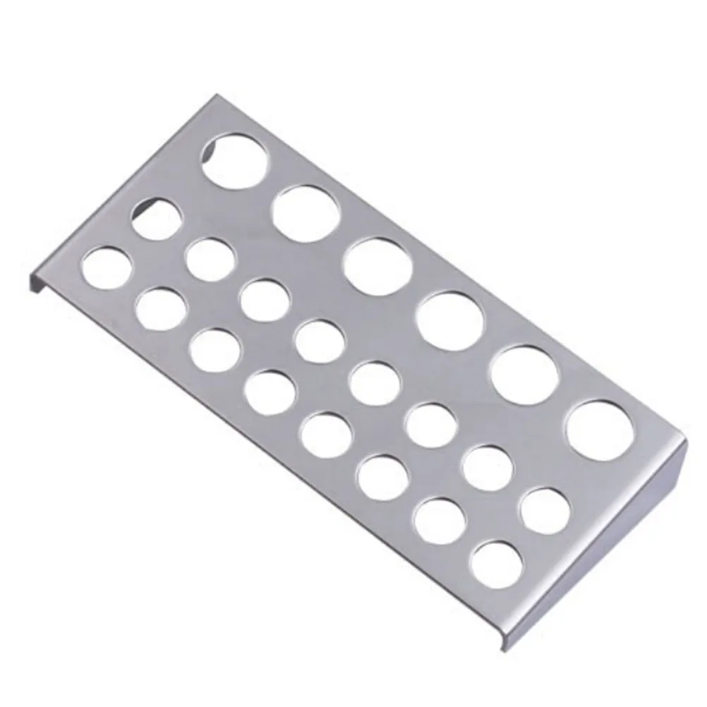 Stainless Steel 22 Holes Tattoo Pigment Ink Cap Cup Holder Shelf Stand Tip Supply Tools Body Beauty accesories | Красота и здоровье