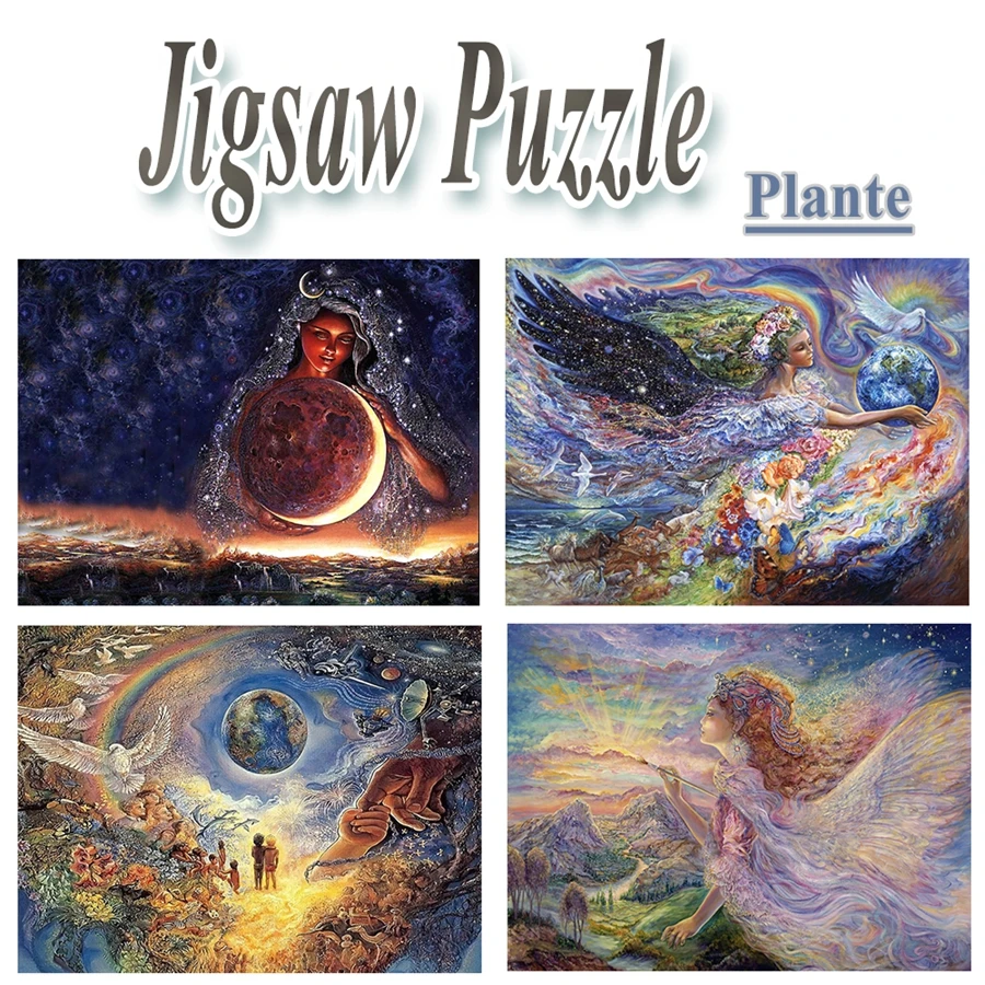 

Wooden Jigsaw Puzzle Toy 1000/500 Pieces of the Goddness Creating the Universe's Painting DIY Personal Customized Puzzle