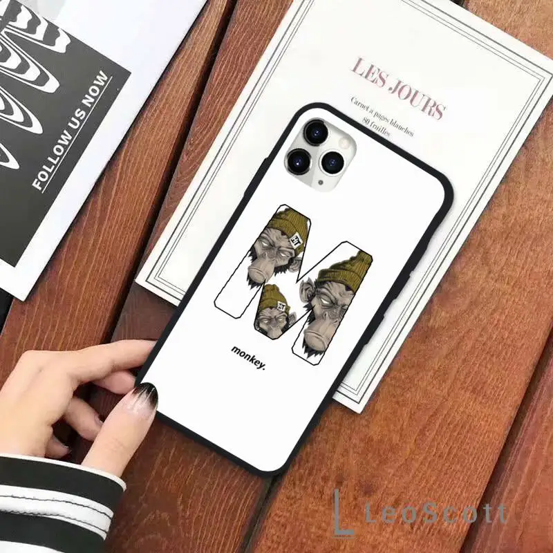 

MONKEY animal Phone Case for iPhone 11 12 pro XS MAX 8 7 6 6S Plus X 5S SE 2020 XR Soft silicone