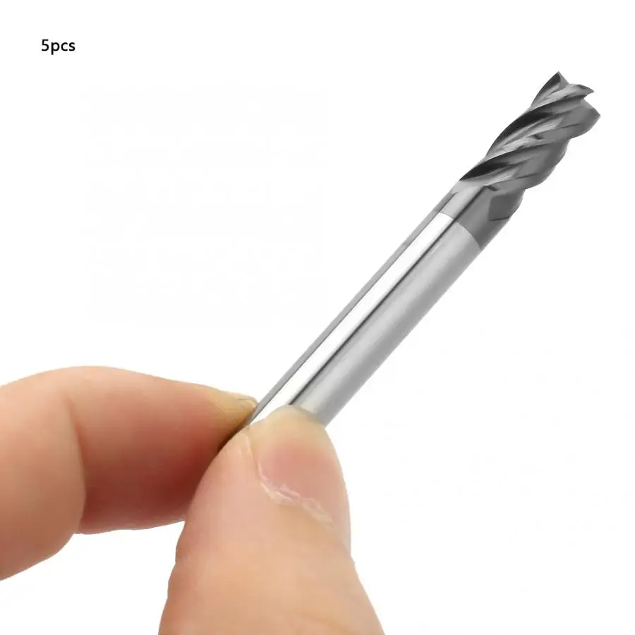 5 шт. Вольфрам карбидная 4 Торцевой фрезерный станок с ЧПУ фреза Бит плоский