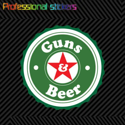 

Creative Guns & Beer Sticker Decal Self Adhesive Vinyl and 2a Gun Rights for Car, Laptops, Motorcycles, Office Supplies