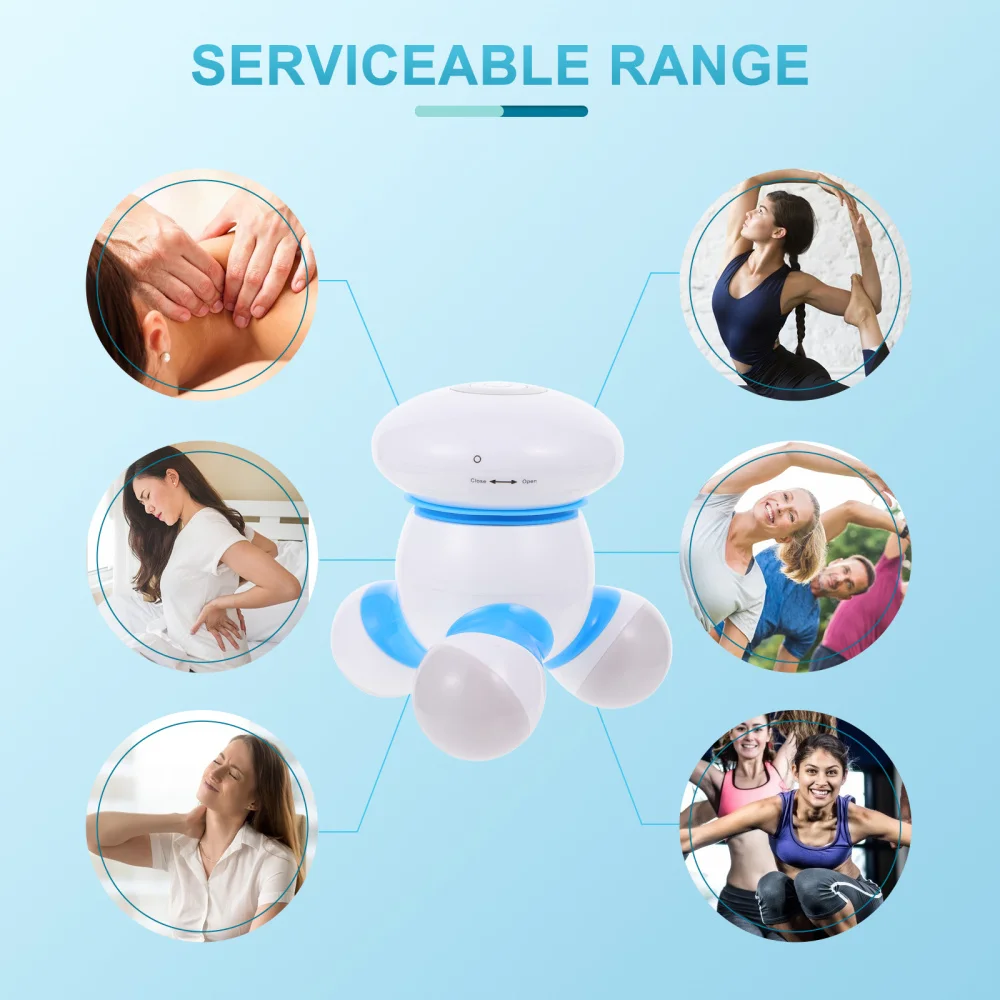 

1Pc Mini Body Massager Waist Shoulder Massager Household Vibration Massager