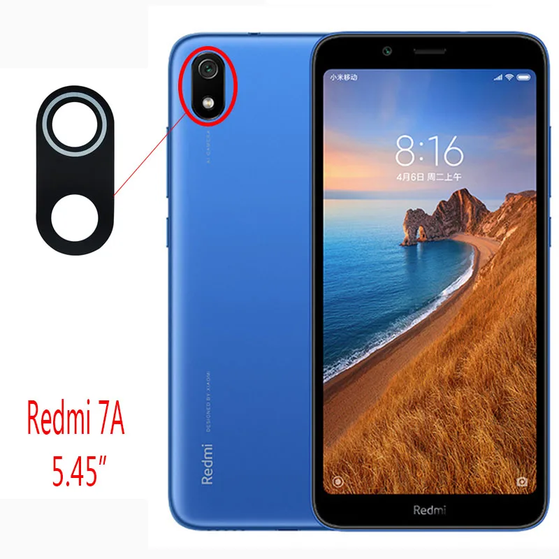 Задний тыловой объектив камеры стеклянный чехол с клейкой лентой для Redmi 7 7A NOTE NOTE7