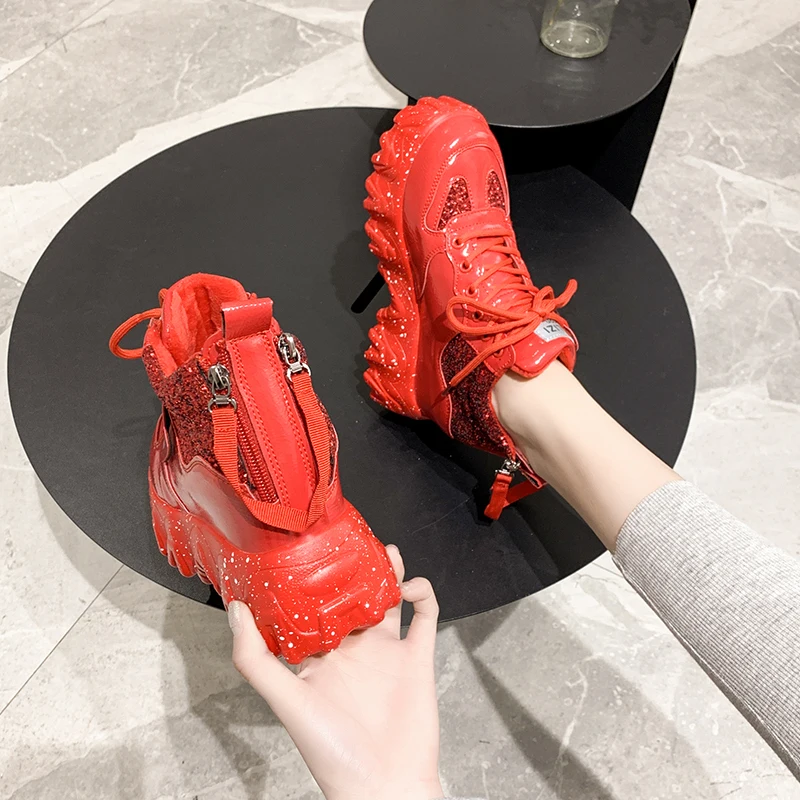 Женская обувь Кроссовки на плоской платформе спортивная для прогулок бега Zapatos De