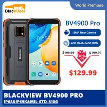 Blackview – Smartphone BV4900 Pro, téléphone portable étanche et robuste, IP68, Android 10, 4 go de RAM, 64 go de ROM, écran de 5.7 pouces, 4G, NFC, batterie de 5580mAh  (1)