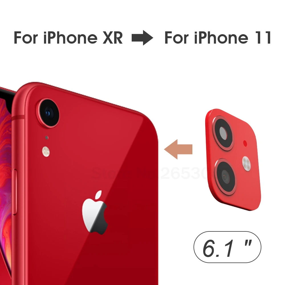 Для iPhone XR замена секунд для 11 роскошный алюминиевый чехол объектива камеры 6 1