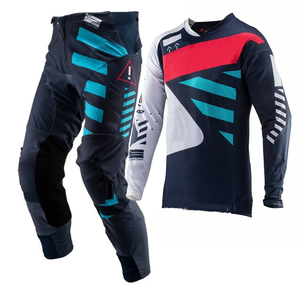 Новинка 2021 футболка Seven LEAT 5 для мотокросса и штаны MX Gear Set Combo горный велосипед ATV