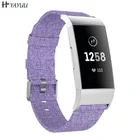 Тканая тканая лента YAYUU для Fitbit Charge 4  Charge 3  Charge 3 SE Band Мягкая 