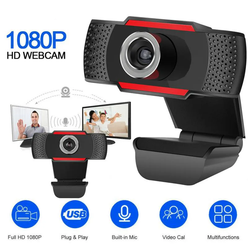 Веб-камера ПК Full HD 1080p 720P веб-камера со встроенным микрофоном для ноутбука