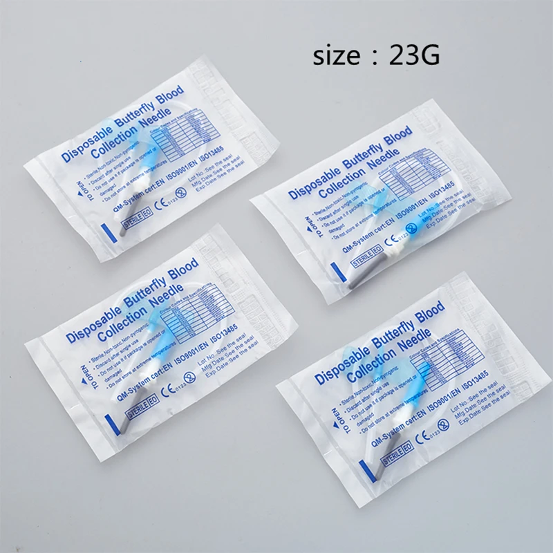 Одноразовая безопасная игла-бабочка медицинские стерильные иглы для отбора