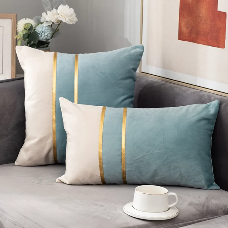 Наволочка в скандинавском стиле для дивана льняная хлопковая наволочка