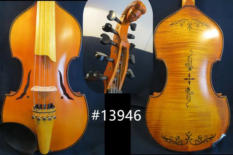Альта Дора в стиле барокко SONG master 5 × струн 14 дюймов Мужская шея с резьбой #13946|string
