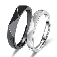new 1pc1pair simple geometric multi section adjustable matching rhombus wedding ring couple engagement jewelry party party gift