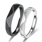 Новинка 1 шт.1 пара простое геометрическое многосекционное регулируемое обручальное кольцо в виде ромба ювелирные изделия для пары обручальные ювелирные изделия для вечевечерние НКИ подарок