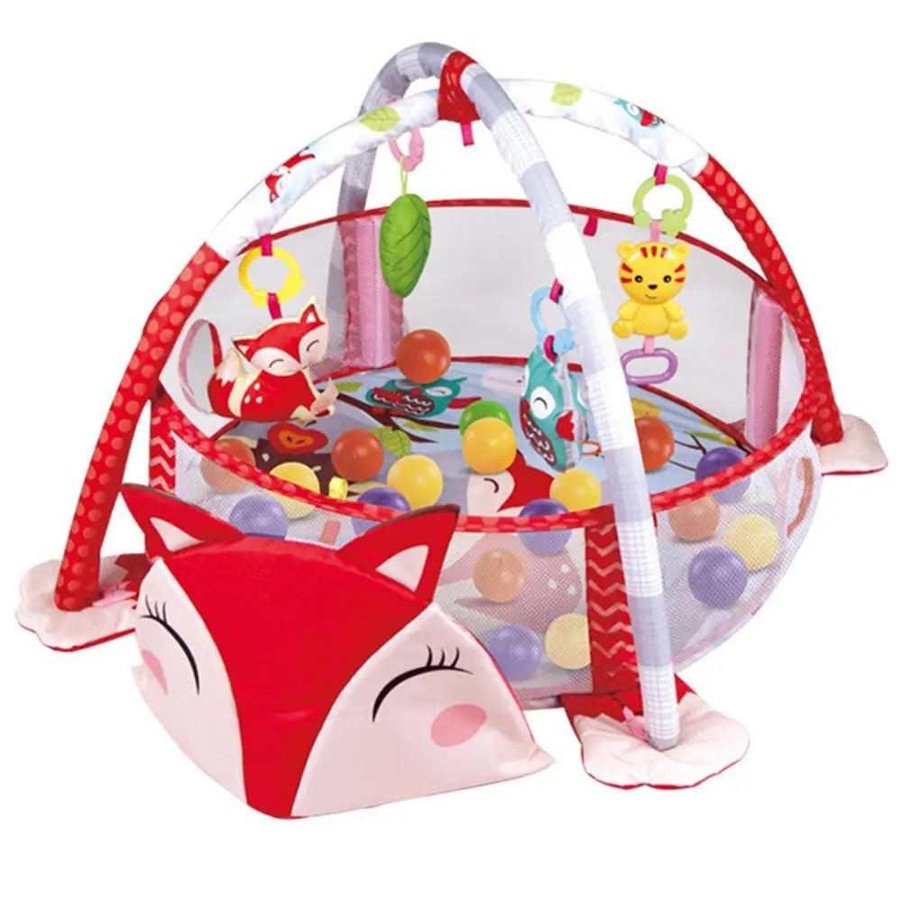 

Large Baby Gym Play Mat Toddler Game Pad with Protective Nets
