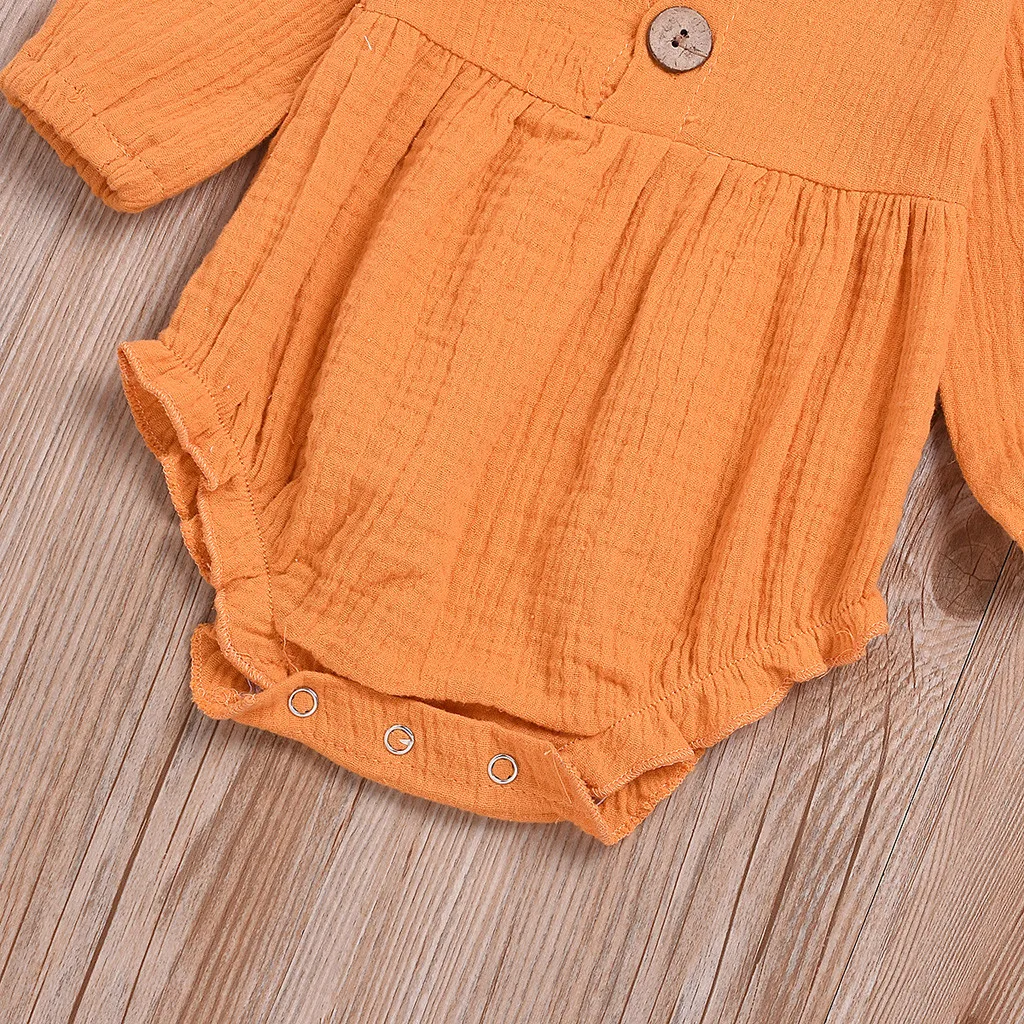 Костюм для новорожденных девочек и мальчиков на пуговицах однотонный зимний