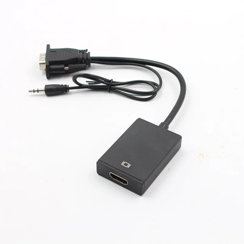 VGA к HDMI адаптер конвертер кабель мужчин и женщин аудио выход 1080P VGA к HDMI для ПК ноутбук к HDTV проектор ps4