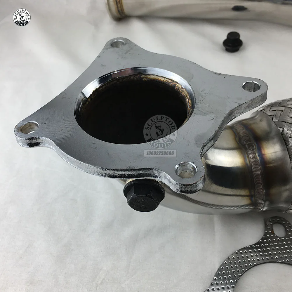 Выхлопная труба Turbo Catless 2 0 T Decat Cat delet RACING 3 ''для AU A3 FSI /SEAT LEON FR CUPRA/ V W GOLF GT I MK5