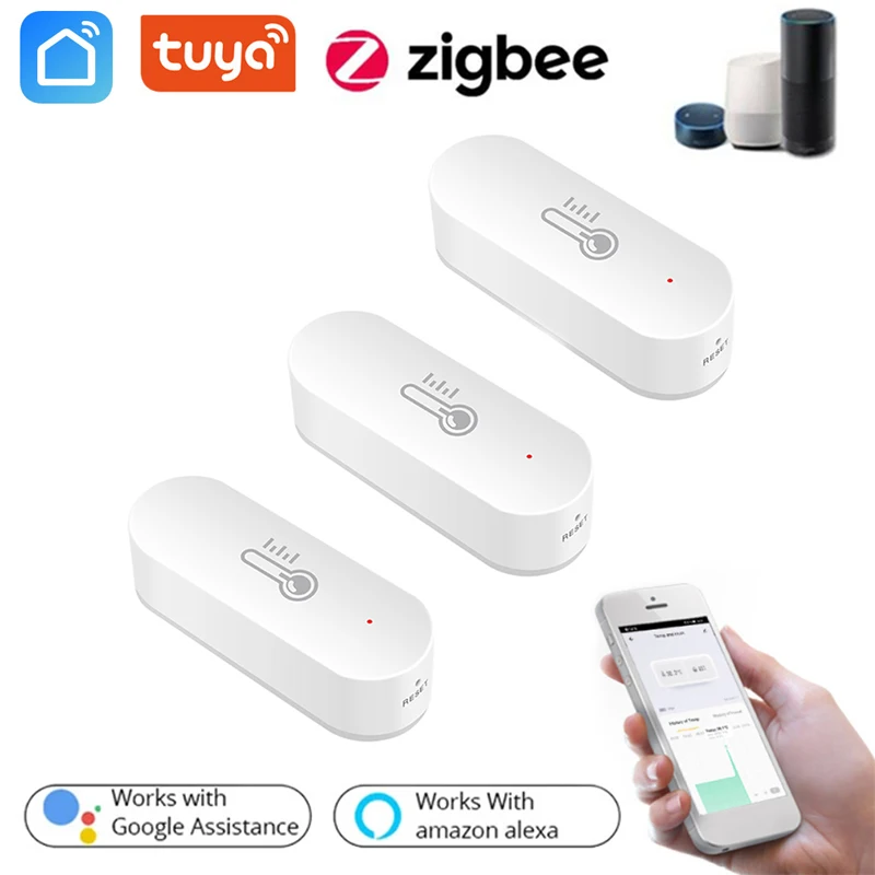 

Датчик температуры Zigbee, умный беспроводной гигрометр с контролем температуры и управлением через приложение