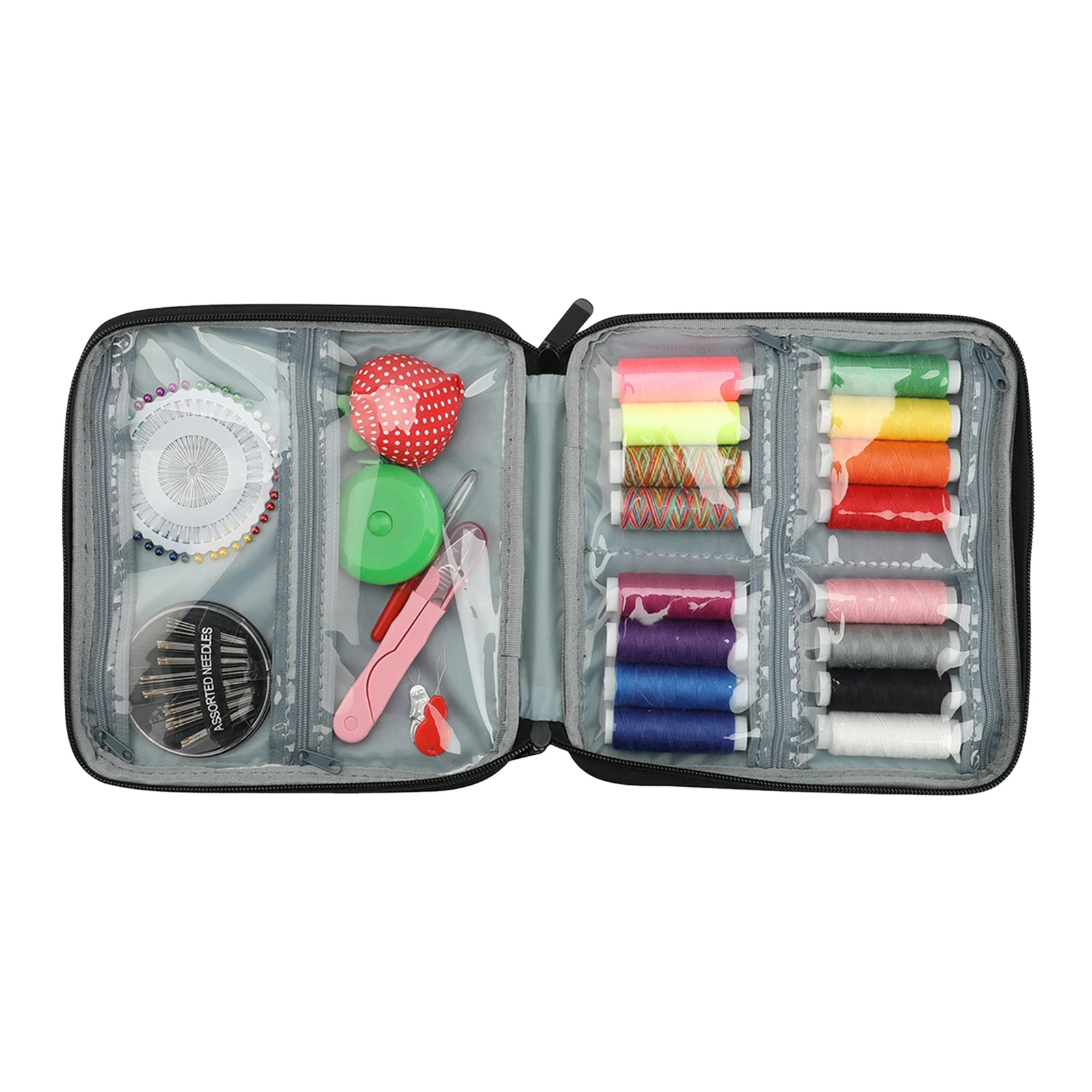 

25pcs Compact Sewing Kit Case Beginner Starter Supplies Needles Sew Tools