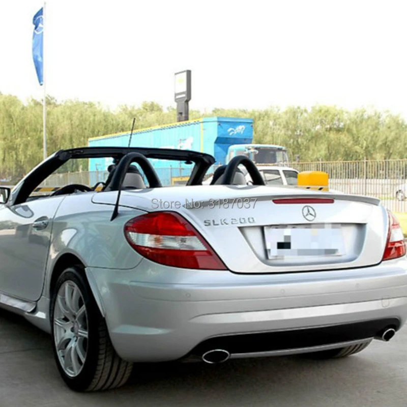 Для Benz R171 SLK КЛАСС трансформер 2 двери 2006-2011 автомобиль ABS пластик задний спойлер на крыло, крышу багажник губы крышка багажника автомобиля Стайлинг