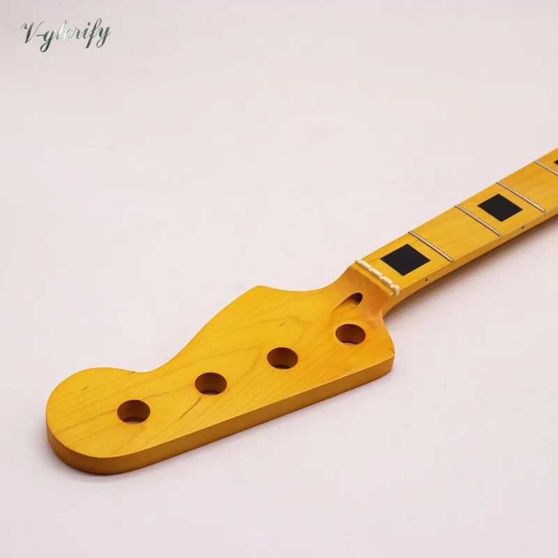 electic bass gitarre neck 4 string gelb jb e gitarre hals jb hals kanada ahorn holz matte 20f jumbo gitarre hals zurück free global shipping