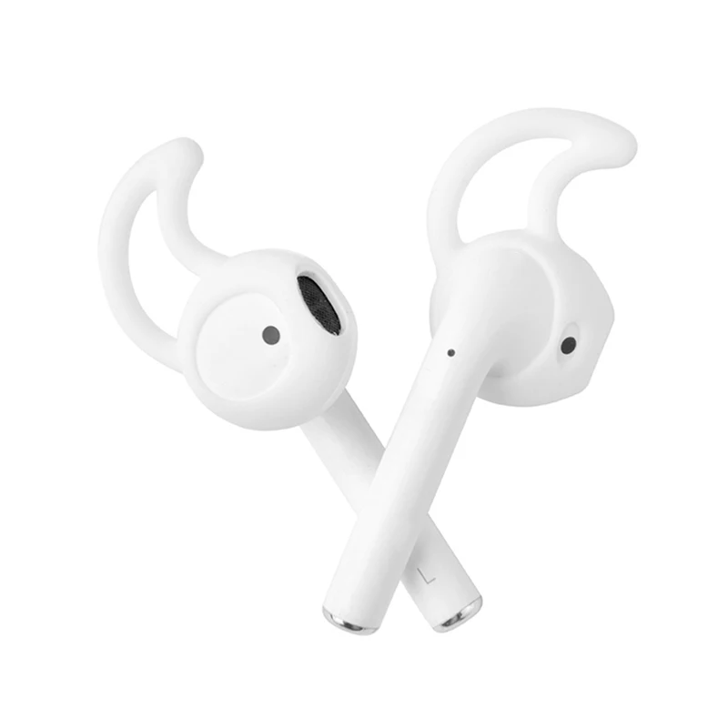 

2Pcs In-Ear Silicone Eartips Case Cover Ear Pads Earbuds Earphone Cups Earpads For Apple Airpods Air Pods Ear Tips With Ear Hook