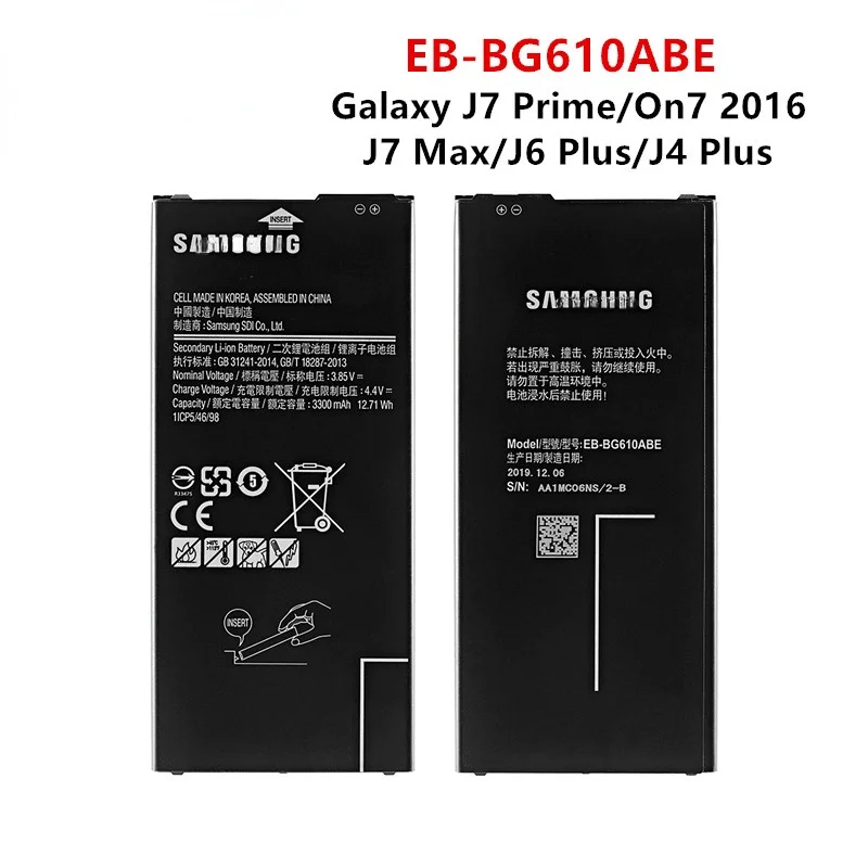 

Orginal EB-BG610ABE 3300mAh Battery For Samsung Galaxy J6 Plus J6+ SM-J610F / J4+ J4PLUS 2018 SM-J415 / J4 Core J410