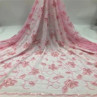 african beaded lace fabric embroidered nigerian laces fabric 2020 high quality lace french tulle lace fabric for women jh19 95