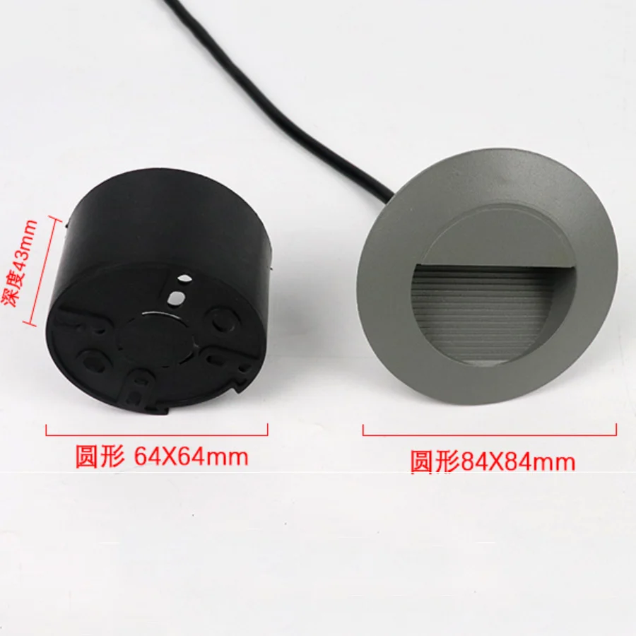 

3W Waterproof Wall Lamp Outdoor LED Step Light Stair Light Recessed Staircase Porch Light Aluminum Hallway Aisle Corridor Light