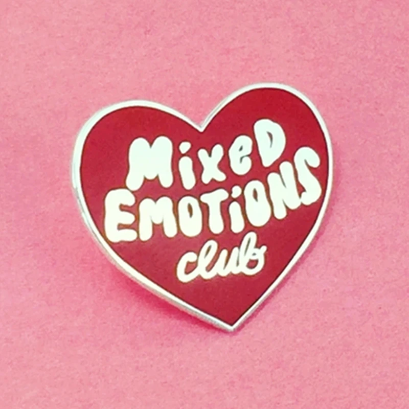 Смешанные эмоции с блестками эмалированная брошь на рюкзак шапку свободный