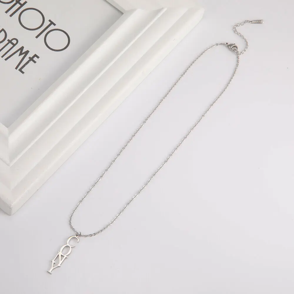 

Sherman Customized Vertical Name Necklace Personalized Simple Letter Pendant Anniversary Gift