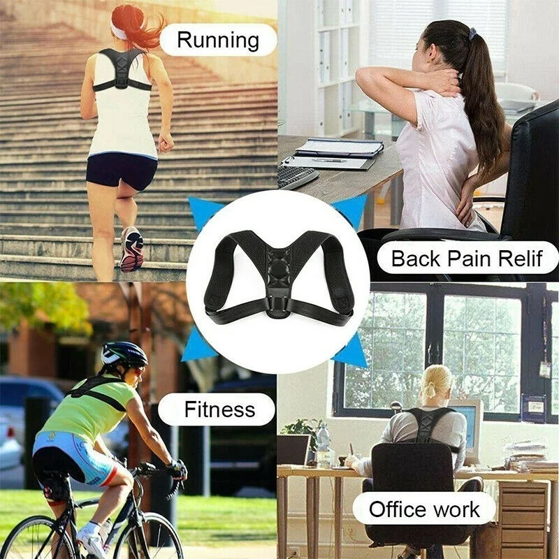 

Men Woemen Medical Adjustable Clavicle Posture Corrector Upper Back Brace Shoulder Lumbar Support Belt Corset Posture Correction