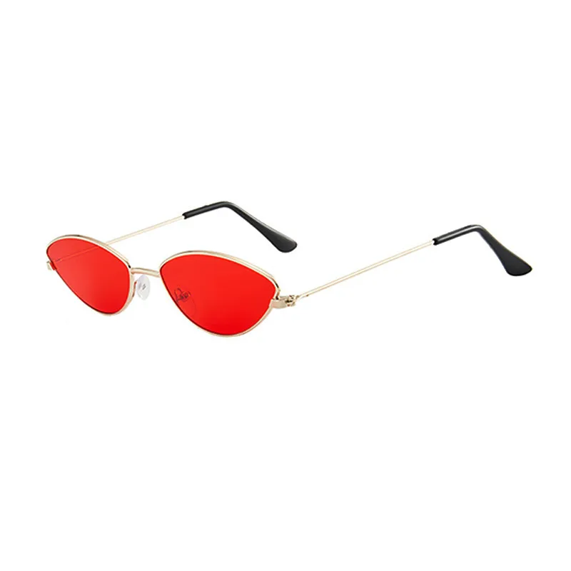 

Trendy Ocean Film Cross-border Sunglasses Version Of The Metal Small Frame Cat-eye Sunglasses UV400 Street Shooting Sun Glasses