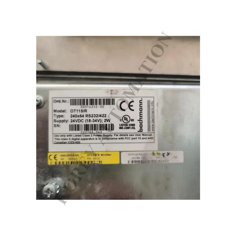 

In Stock Bachmann Operation Panel OT115/R