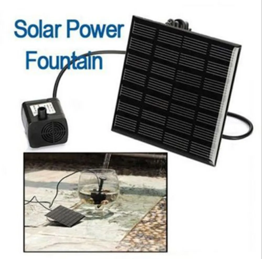 

Solar Water Panel Power Garden Fountain Pump Kit Pool Garden Pond Watering Submersible Water Pump Birdbath Fountain 5.19